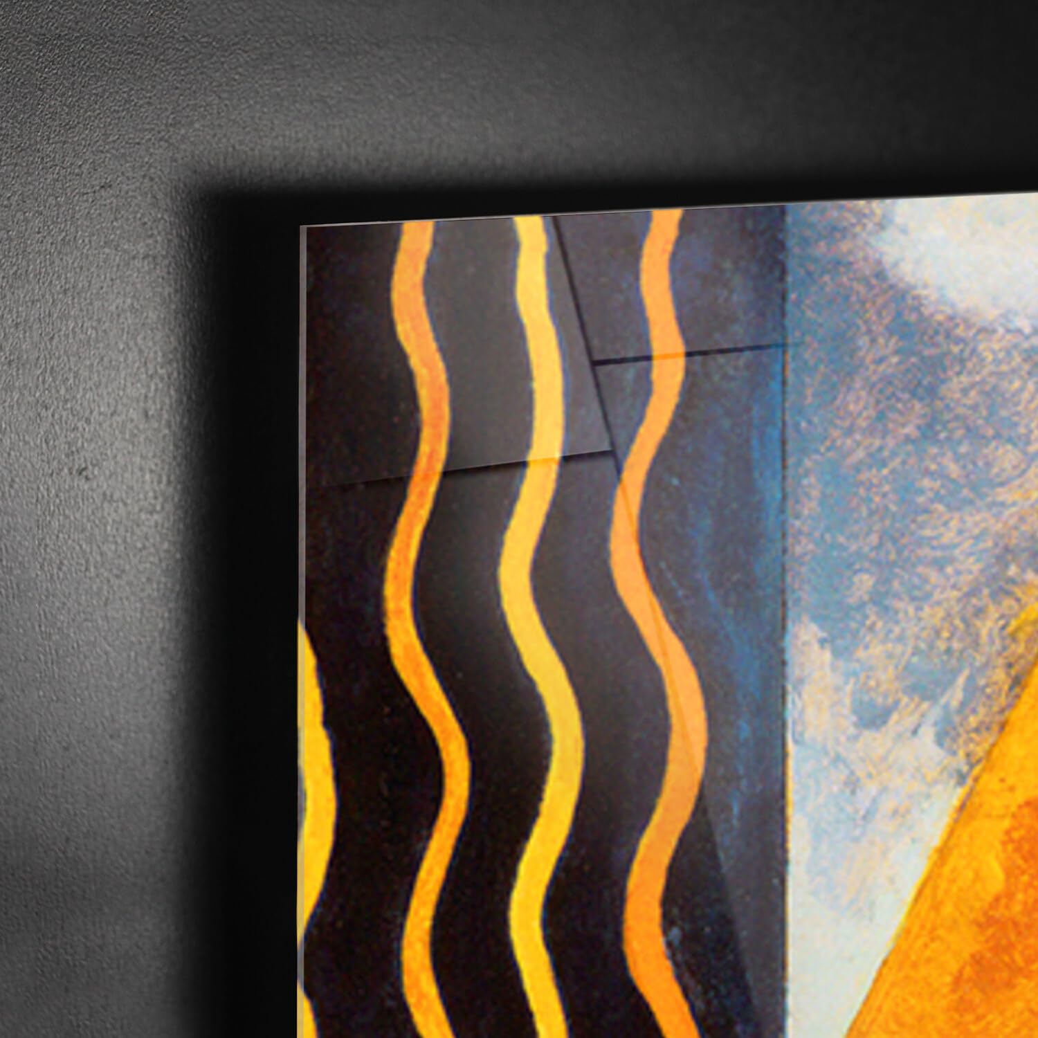 Giallobus - Peintures Grand Format XXL - Vassily Kandinsky - Art Abstrait - Balançoire Horizontale - Toile - 204x140cm | 2pcs. x 100x140cm - Grande Image