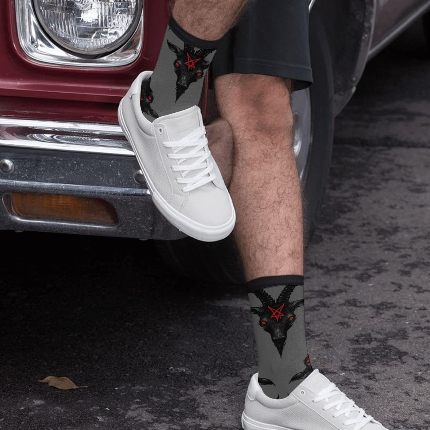 Funny Novelty Crazy Crew Tube Socks, Men'S Women'S Casual Dress Socks - Image 5