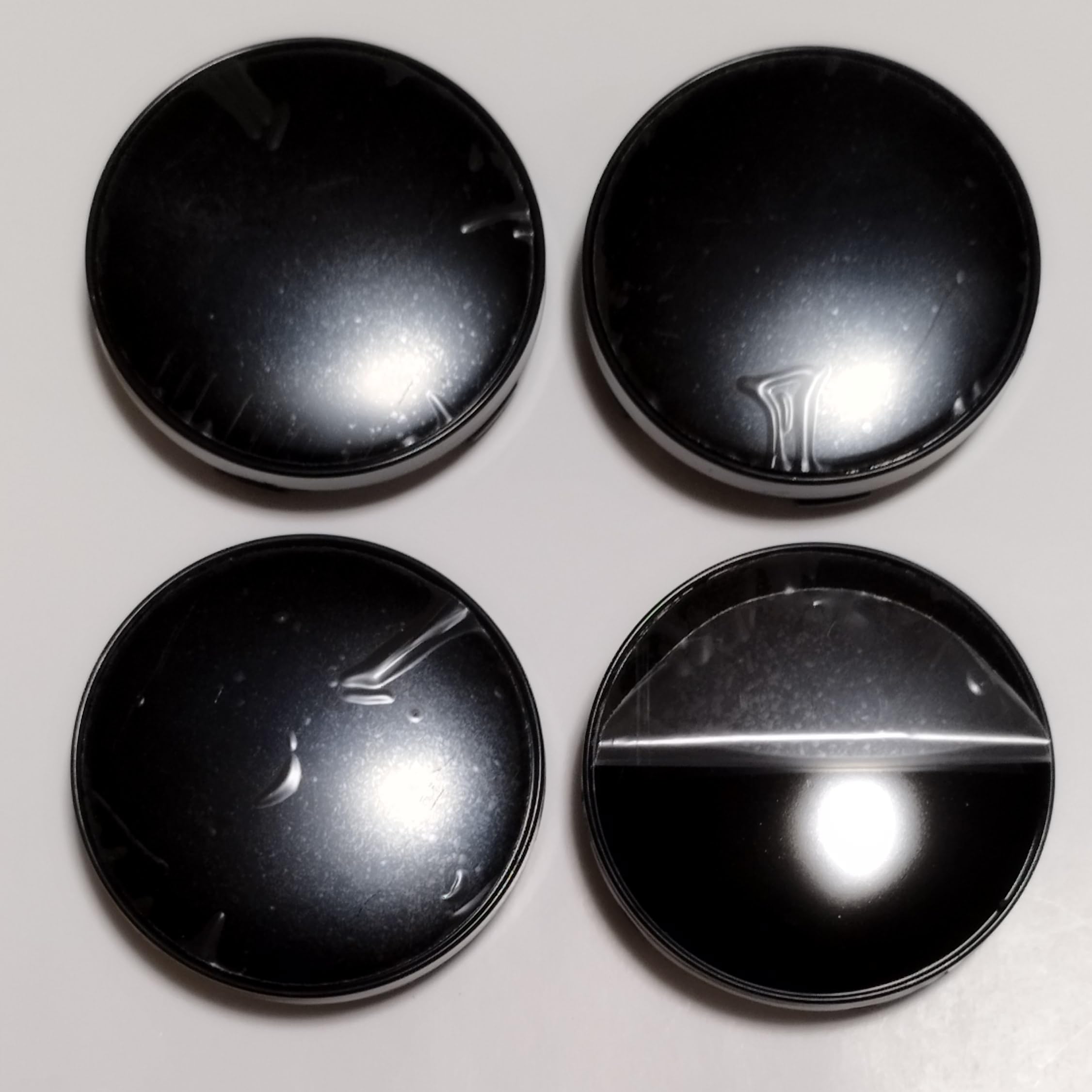 Amazon.co.jp: ホイールセンターキャップ φ60mm シルバー 黒 カーボン 