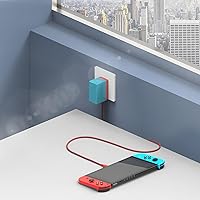 Vista 6 de 39 W para cargador Nintendo Switch, cable adaptador de corriente alterna, cable de alimentación para interruptor controlador OLED Lite 15V 2.6A USB