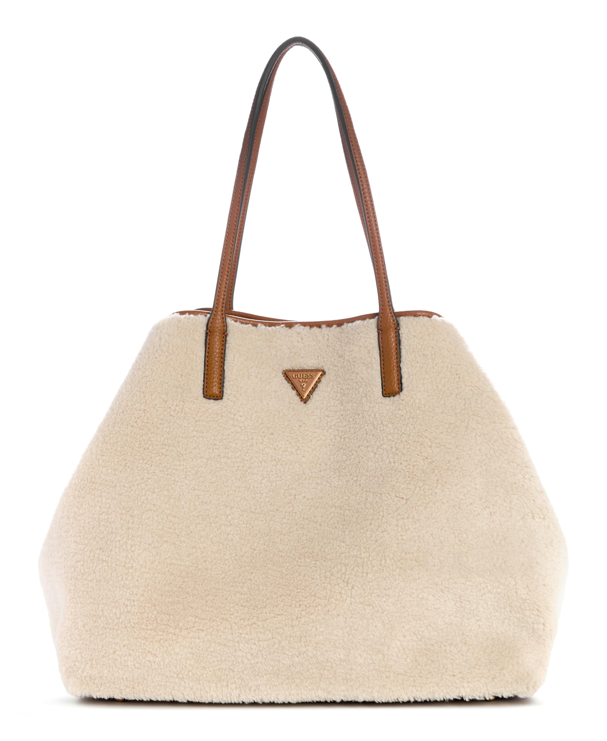 GUESS Shopper Victtoria 2 in 1 Tote Natural/Cognac creme