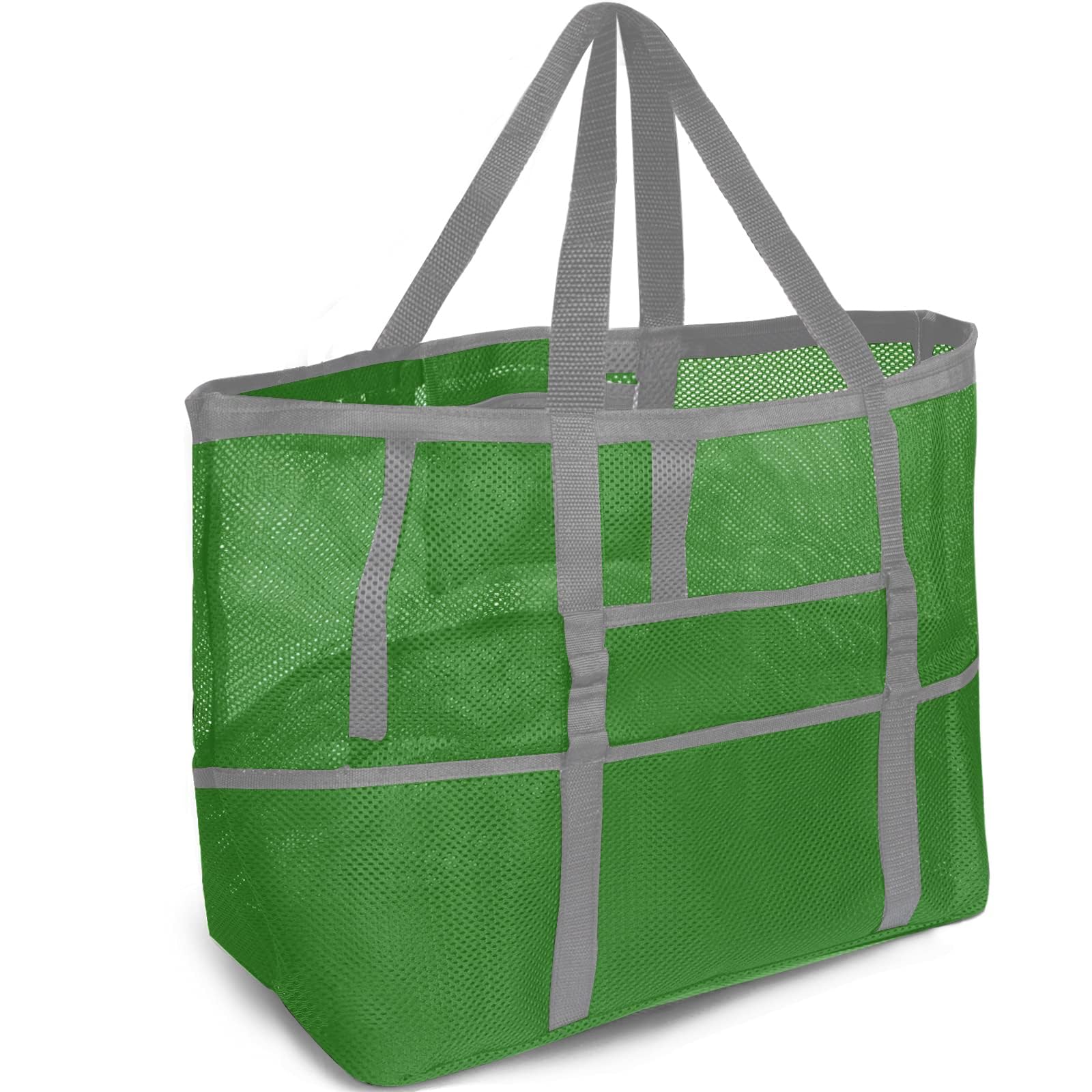 SRISEMesh Beach Bag - Large Tote Bag for Family, Toys & Vacation Essentials