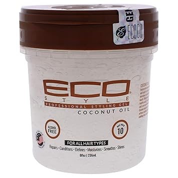 Eco Style Coconut Styling Gel, 8 Ounce
