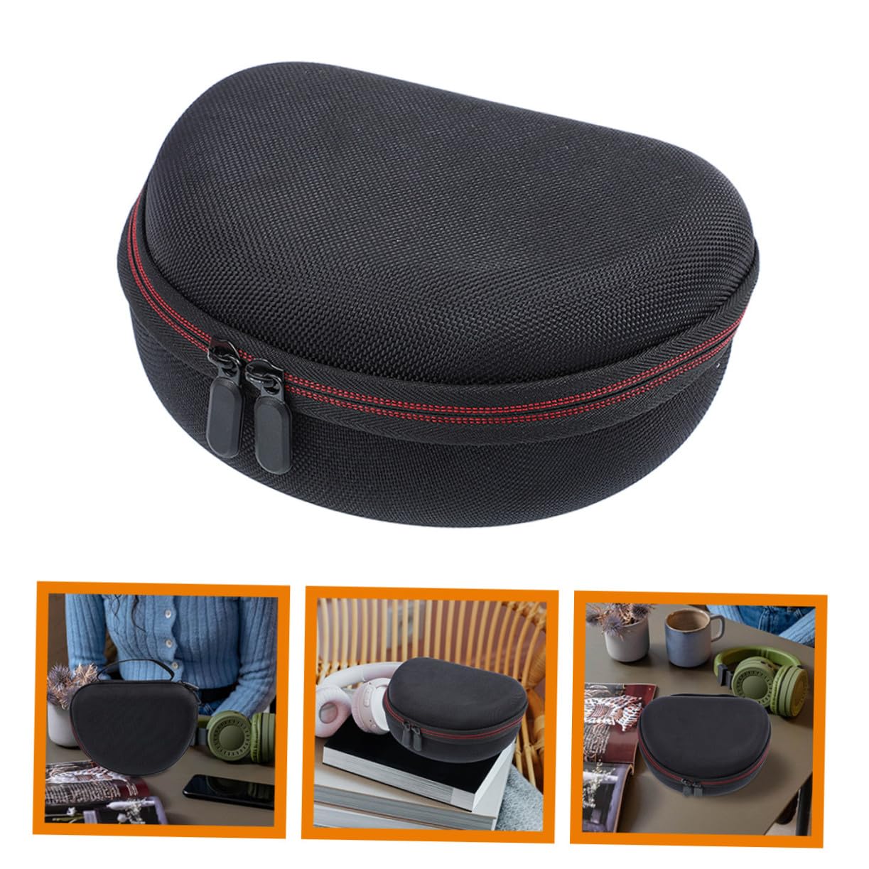 4 Piezas Funda Protectora para Auriculares Inalámbricos Resistente al Desgaste y Ligera Organizador de Viaje para Mujeres Estuche de Almacenamiento Portátil con Diseño Anticrack y
