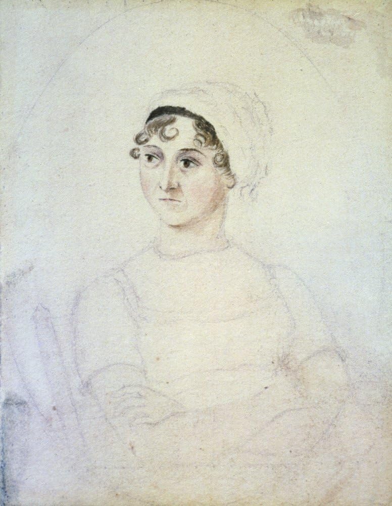 Jane Austen (1775-1817) Nenglish Novelist Pencil And Watercolor C1810 By Her Sister Cassandra Austen Poster Print by (24 x 36)