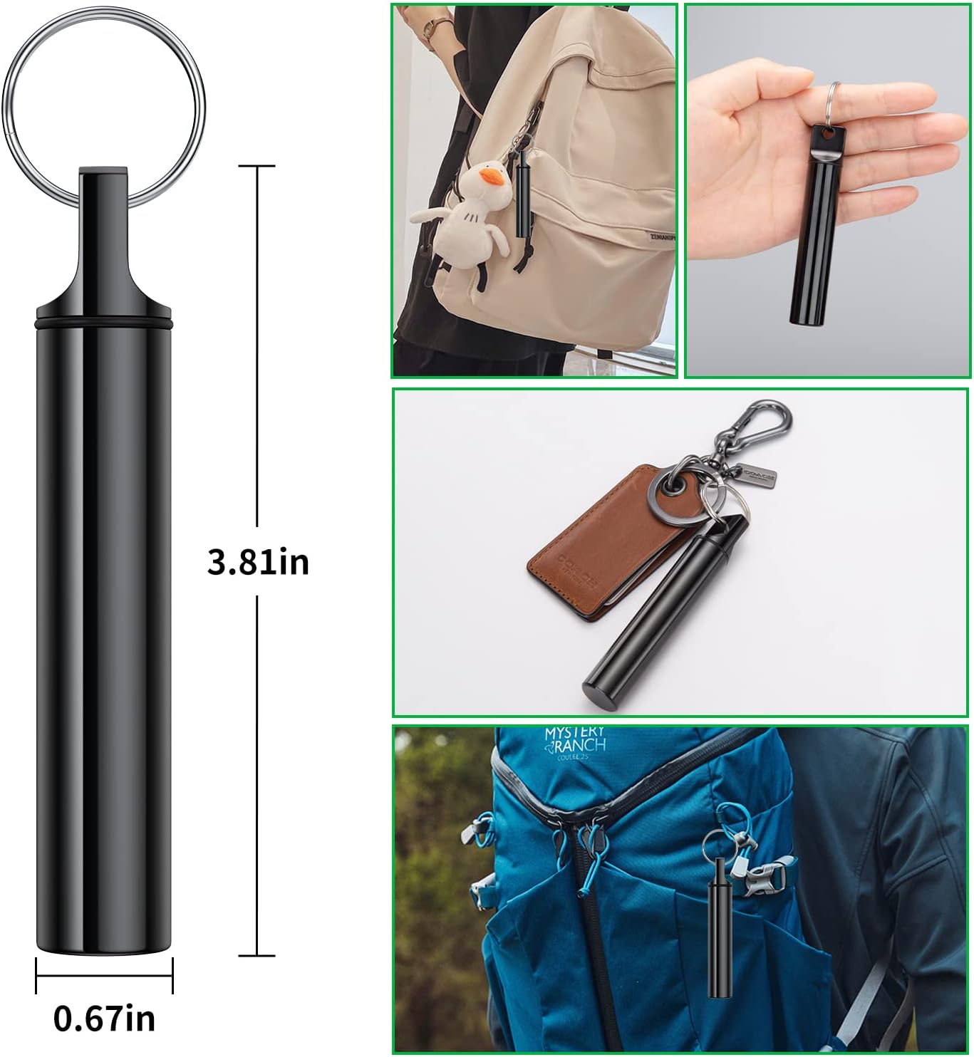 Metal Portable Toothpick Holder Box 3 Pieces ,Pocket Waterproof Case Toothpicks Container with Keychain for Outdoor Picnic and Camping travel purse Ear Wax Removal Tool Case Needle Holder cotton swab - Image 4