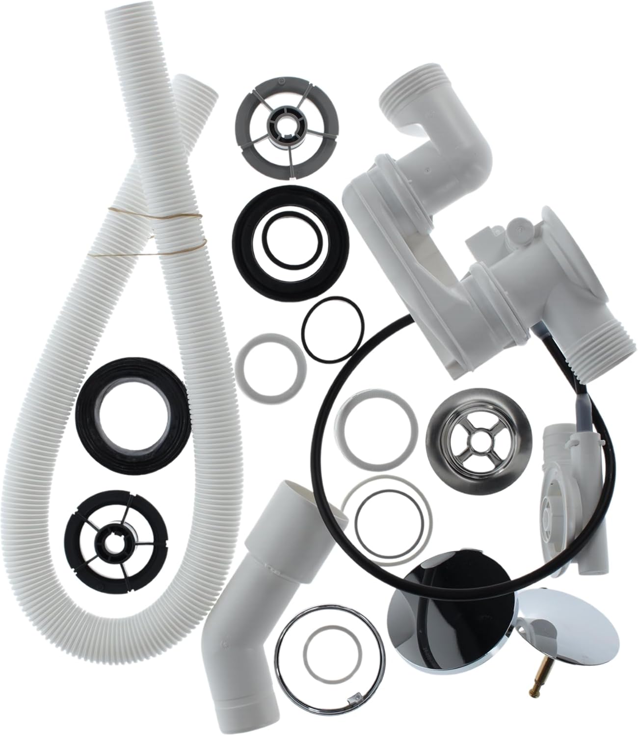 Villeroy & Boch Drain and Overflow Fitting, Normal, Chrome