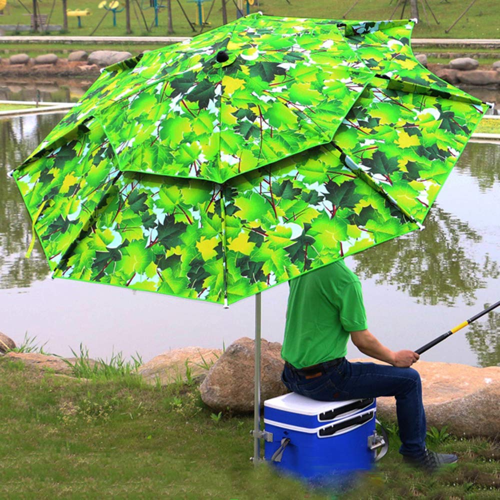 PARASOL Fishing Umbrella Windproof/waterprool/Portable Tilt and Telescoping Pole/Sand Anchor Sturdy Umbrella, use for Beach/Lawn/Back Yard/Patio/Park/shadezilla/Outdoor Travel/Garden CMXZ