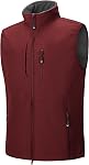 33,000ft Men's Lightweight Softshell Vest Outerwear Zip Up Fleece Lined Windproof Sleeveless Jacket for Golf Running Hiking