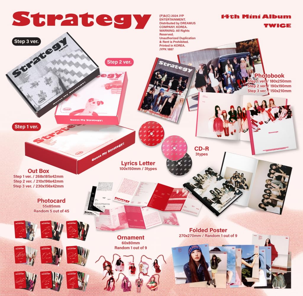 Twice - 14th Mini Album Strategy CD (3 versions SET)