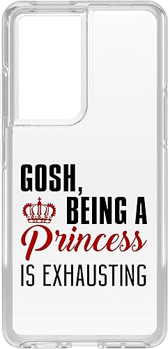 DistinctInk Funda híbrida transparente a prueba de golpes para Samsung Galaxy S21 Ultra (pantalla de 6.8 pulgadas), parachoques de TPU, parte