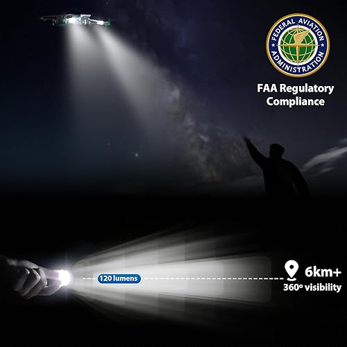 Miniatura 2 de Tomat Luces estroboscópicas para DJI Neo/Mini 4K/Mini 4 Pro/Air 3S/Avata 2/Mini 2 SE, luces de vuelo nocturno de la FAA con lámpara LED de 4 colores