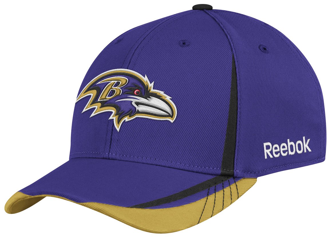 NFL Baltimore Ravens Sideline Flex-Fit Draft Hat, Purple