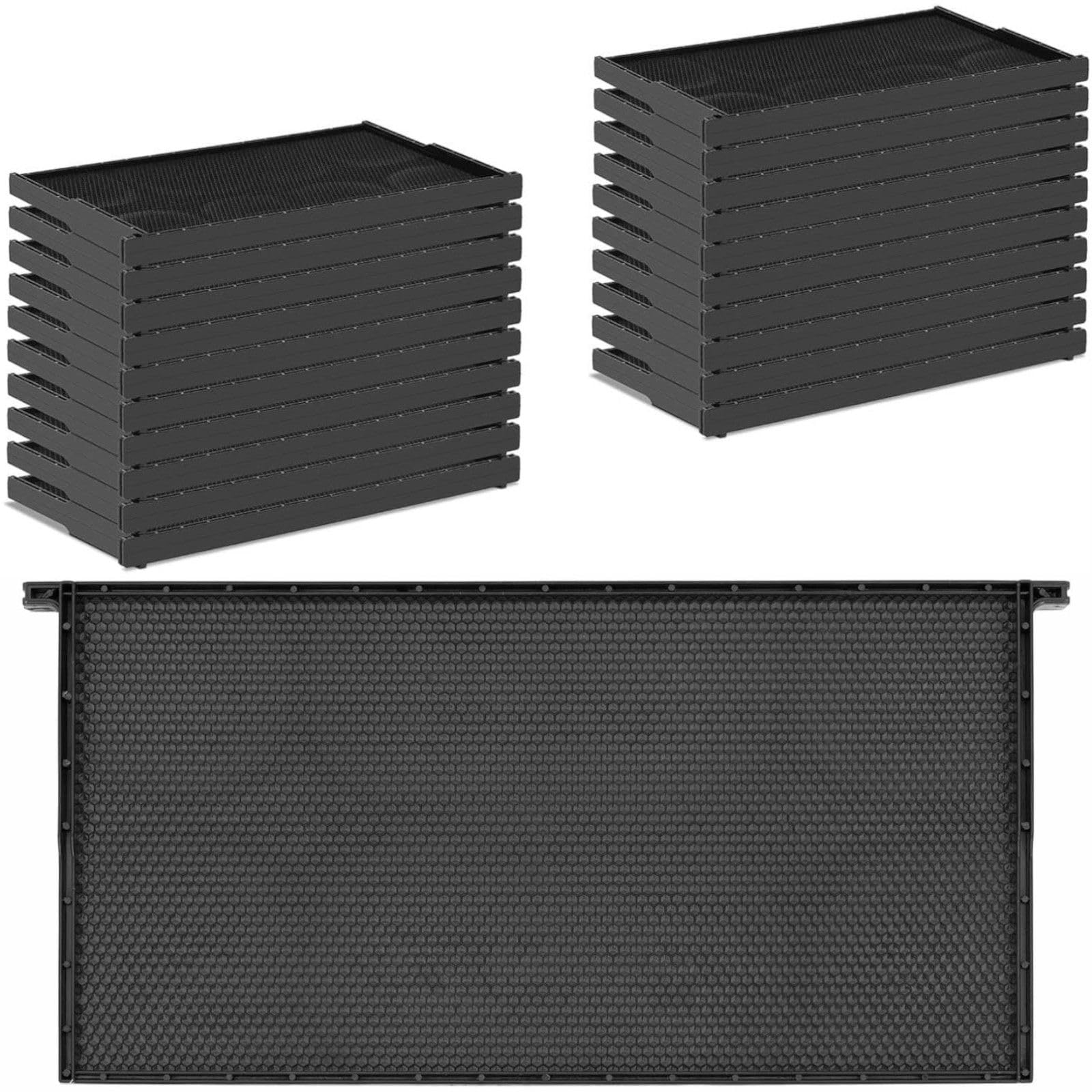 WIE-BE-28 ściana środkowa z ramą 20 sztuk tworzywo sztuczne 483 x 232 mm ściana środkowa pszczoły plaster miodu z tworzywa sztucznego