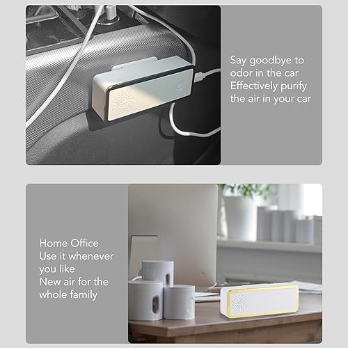 Miniatura 4 de Limpiador de aire pequeño de escritorio eliminación de humo de olor reducción de ruido purificador de aire portátil para salón de belleza dormitorio