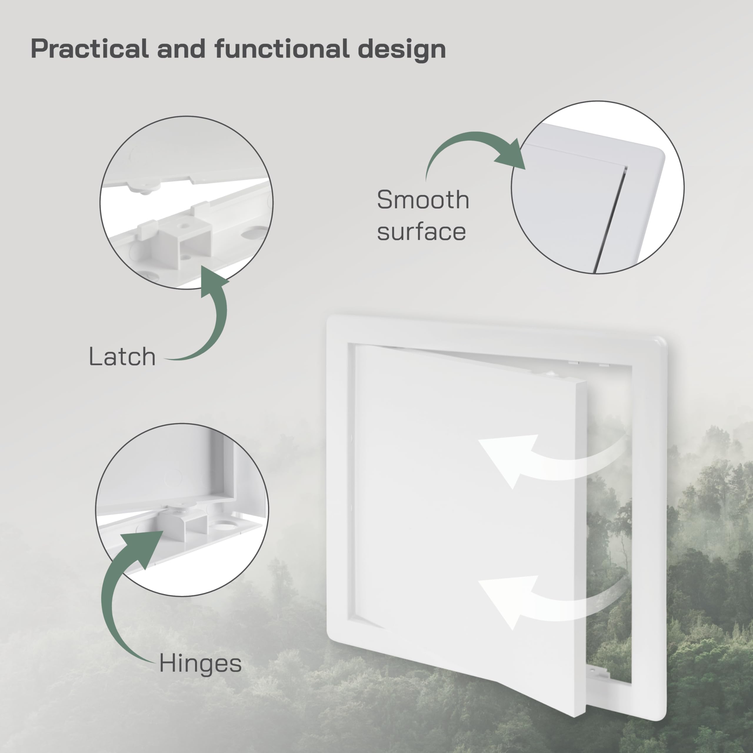 Vent Systems 10 x 10 Inch / 250 x 250 mm Access Panel - Image 4