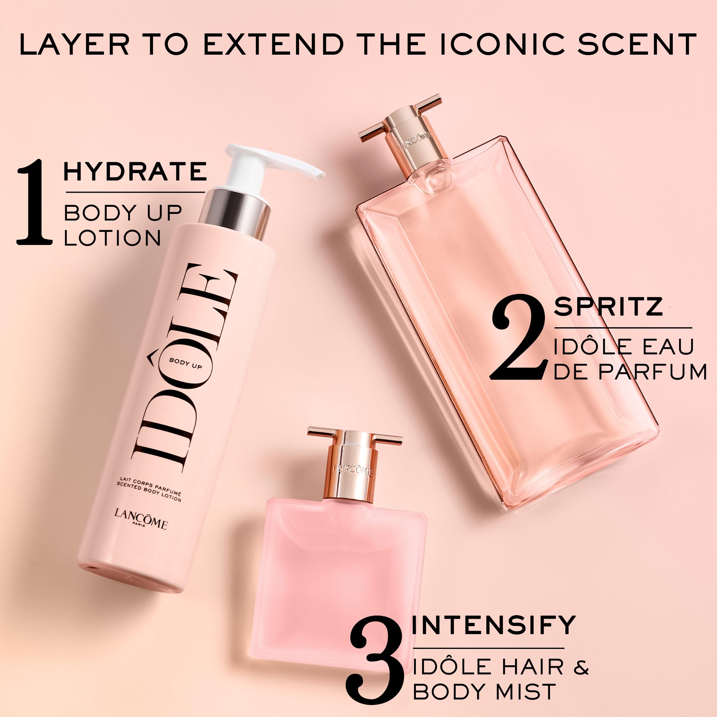 Lancôme Idôle Body Up Scented Body Lotion - Lightweight & Hydrating with a Clean & Fresh Floral Scent - 6.7 Fl Oz