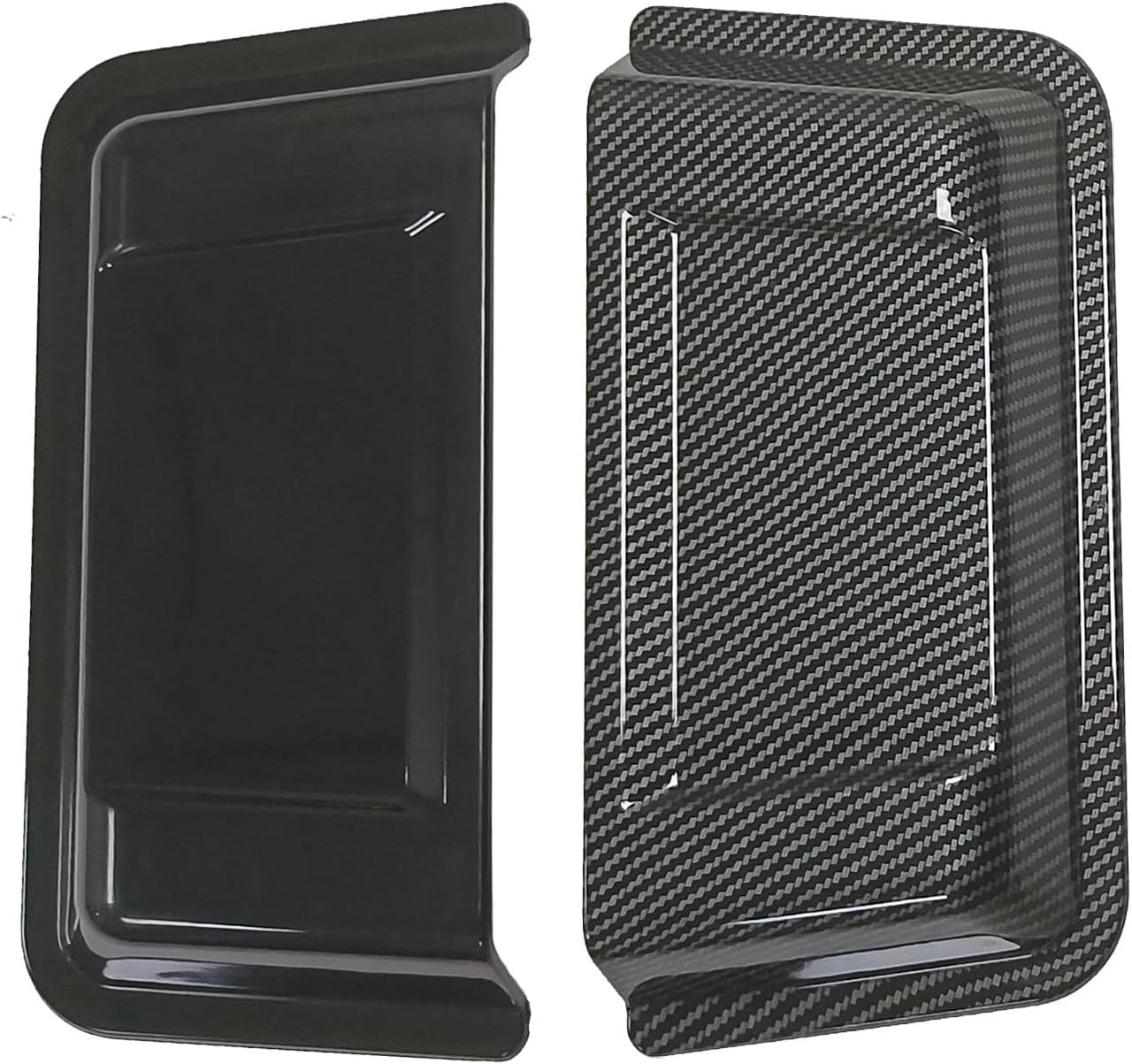 Car Engine Hood Vent Scoop Cover Air Intake Dust Rain Protective Cap Compatible With Jeep Wrangler TJ JK Unlimited 1997-2017(Carbon print)