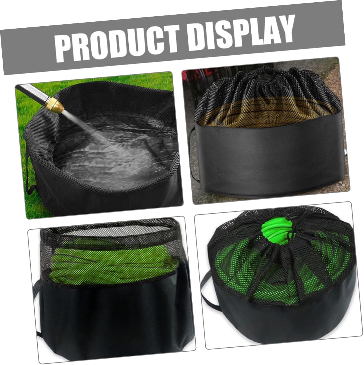 ULTECHNOVO Rv Hose Storage Non-woven Fabric Bag Foldable Easy to Use Handles Travel Friendly
