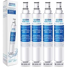 Golden Icepure 4396701 Refrigerator Water Filter Replacement for Whirlpool 4396702, 4396701, edr6d1 4-Pack New Package