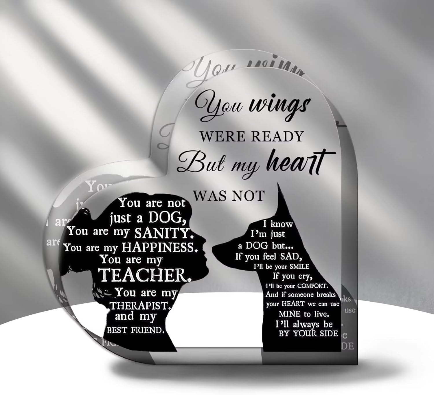 Pet Memorial Gifts Acrylic Paw Print Dog Remembrance Gifts