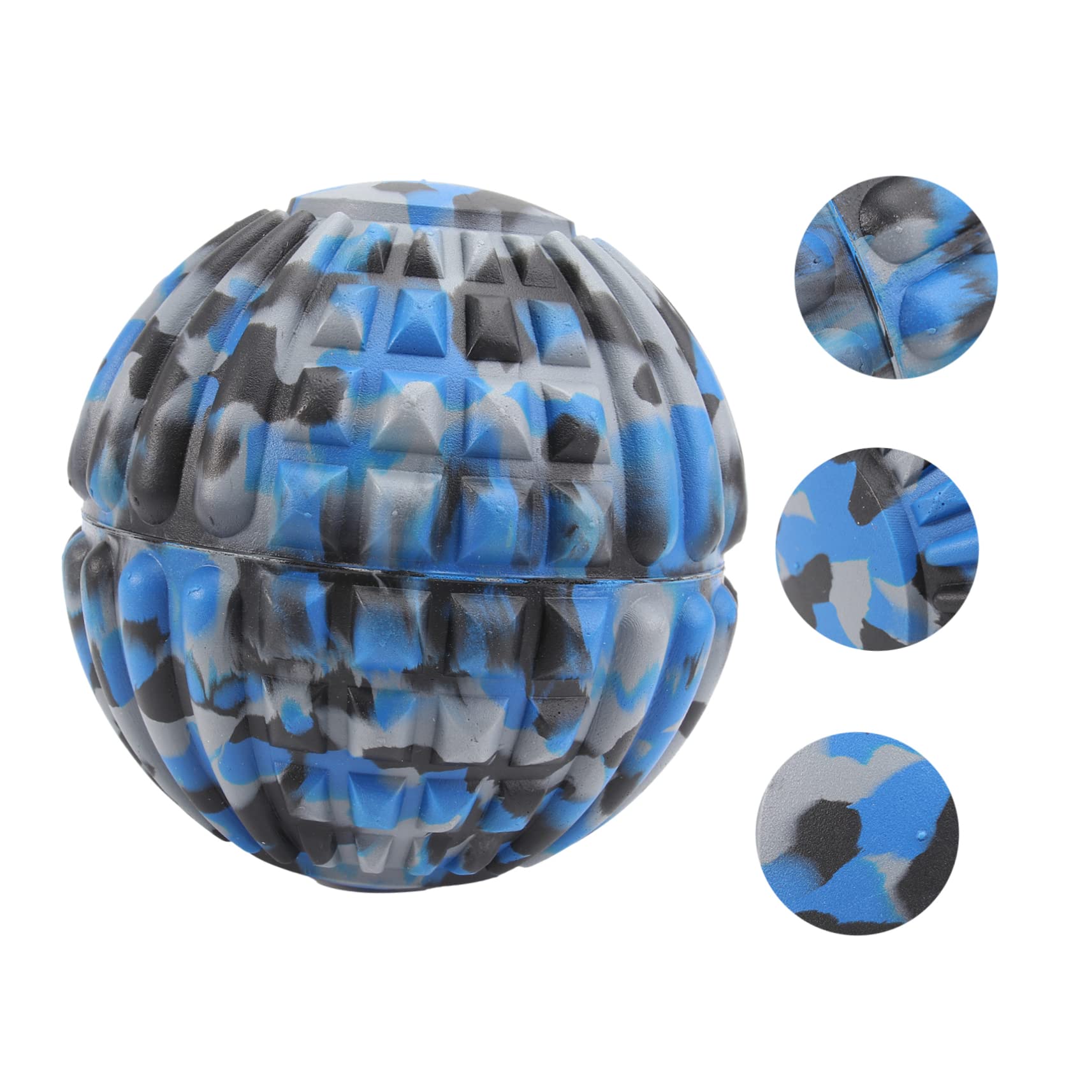 PartyKindom 2pièces Balle De Massage Eva Camouflage Pour Fitness Et Yoga Outil De Relaxation Musculaire Accessoire De Massage Plantar Des Tensions Fatigue