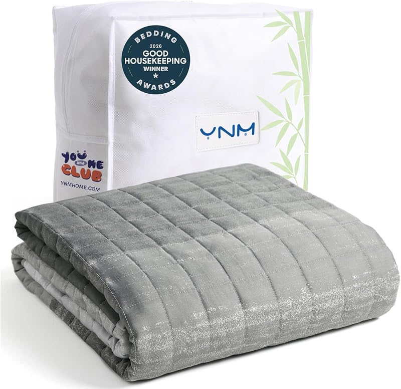 Manta refrescante con peso: material certificado Oeko-Tex (gris oscuro degradado, 60 x 80 pulgadas, 20 libras), apto para una persona (~190 libras), uso en cama Queen/King