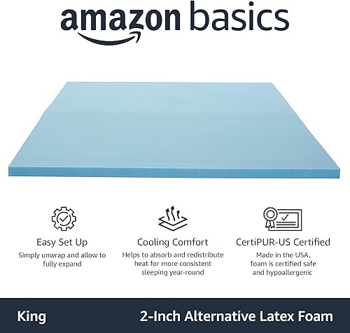 Miniatura 7 de Cubrecolchón de espuma viscoelástica con gel de enfriamiento de Tienda Basics