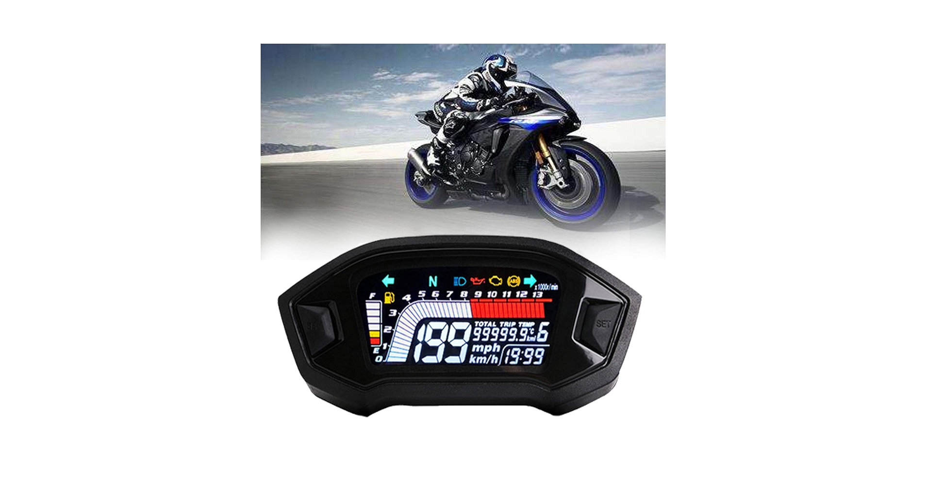 Amazon.com: BLUERICE Real Color Digital Motorcycle