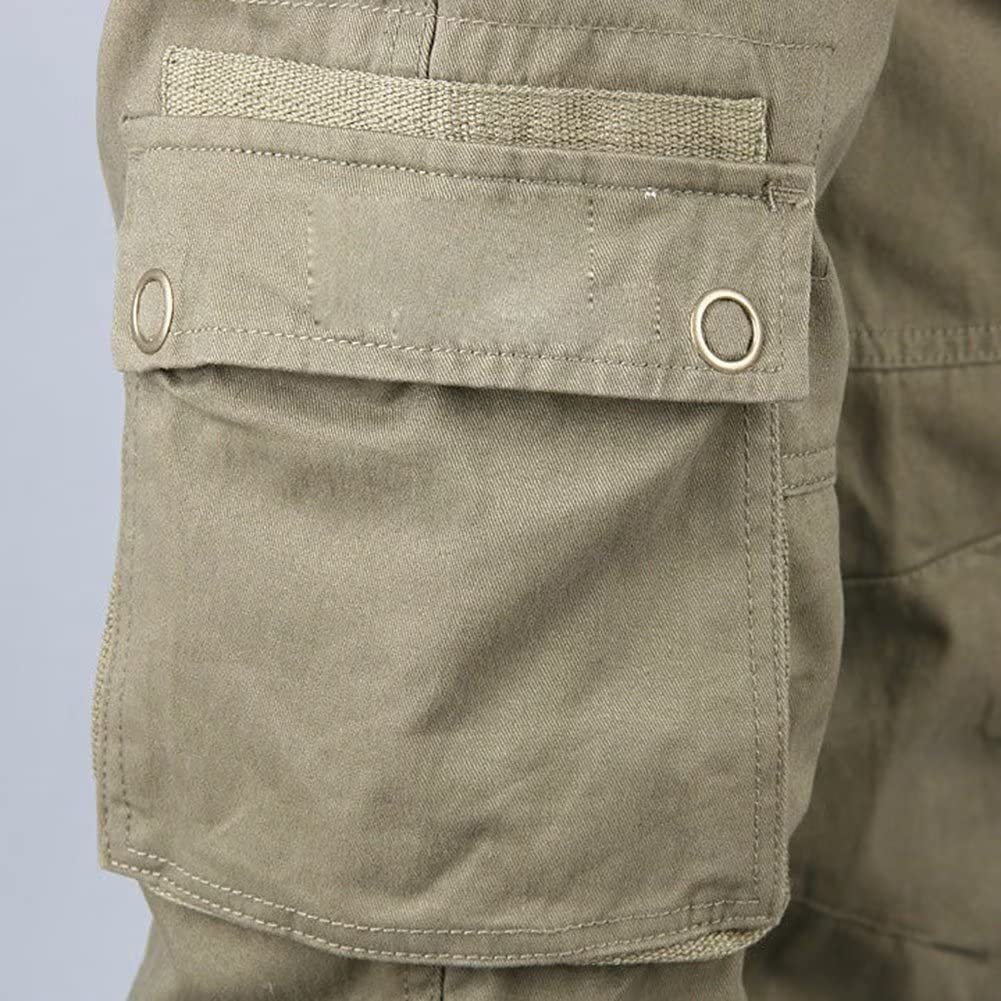 Pantaloni Tattici Casual per Uomini Pantaloni Cargo all'aperto con Tasche Multiple Pantaloni da Lavoro da Combattimento per Escursionismo, Corsa e Campeggio