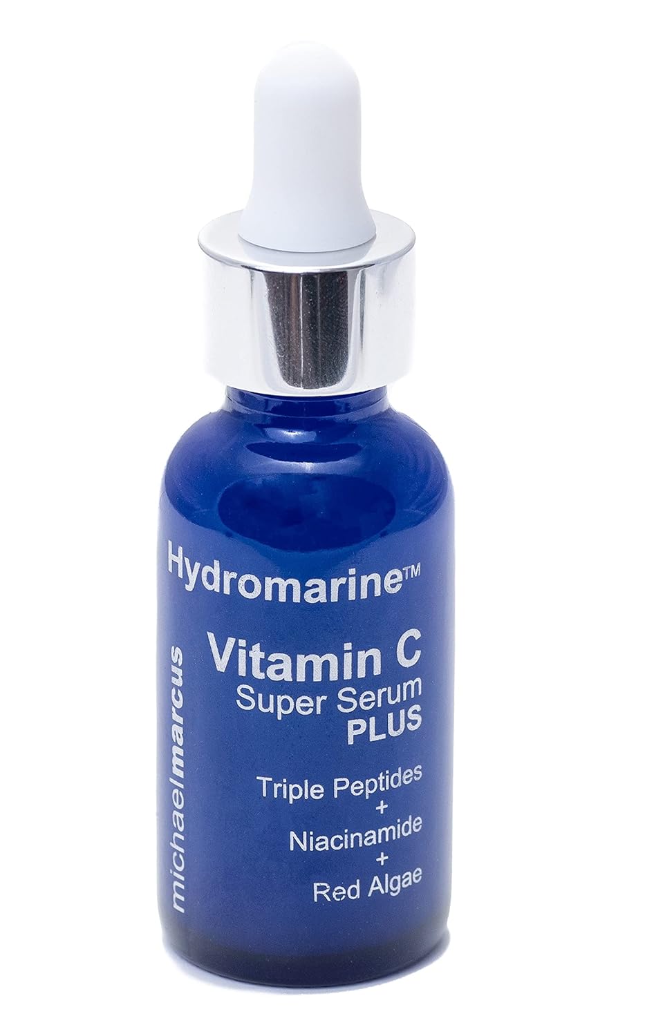 Michael Marcus Hydromarine™ Vitamin C Face Serum PLUS with Hyaluronic Acid & Triple Peptides - Reduce Dark Spots, Anti-Wrinkle, Anti-Aging, & Skin Brightening Vitamin C Serum - (30ml, 1 fl. oz)