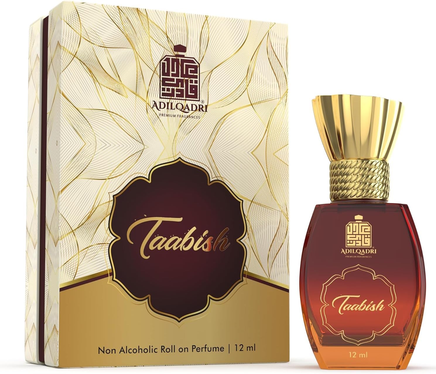 Generic Adil-qadri Taabish Luxury Arabic Fragrance Non-alcoholic Unisex Roll-on Attar Long Lasting Natural Fragrance Perfume for All Occasions (12 Ml/0.4 Fl Oz)
