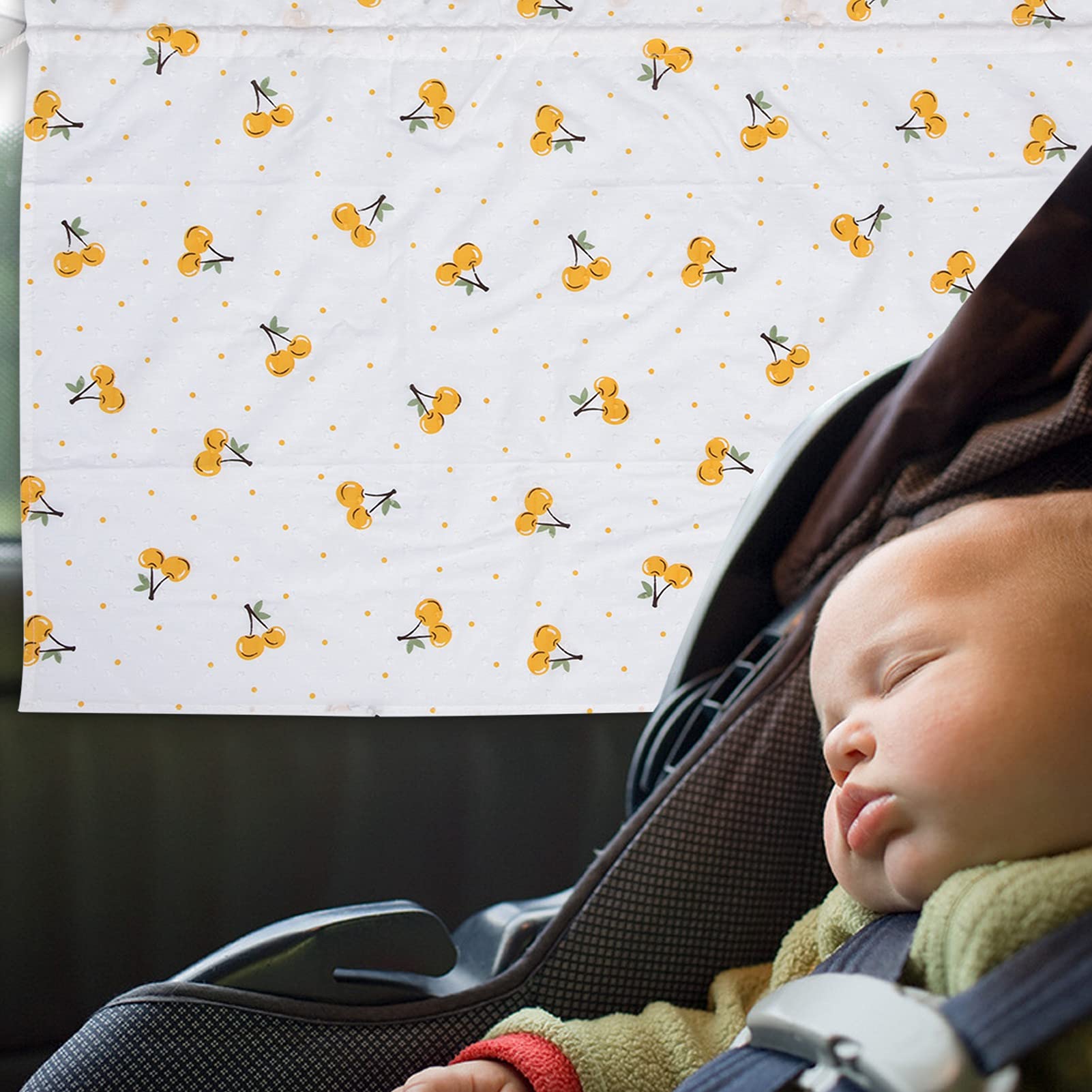 BORDSTRACT Car Sun Shades Curtain, Cute Flower Sun Visor Shield Window Cover, Front Sunshades Car Window Blinds Suitable for Baby Kids Pets(Style 9)