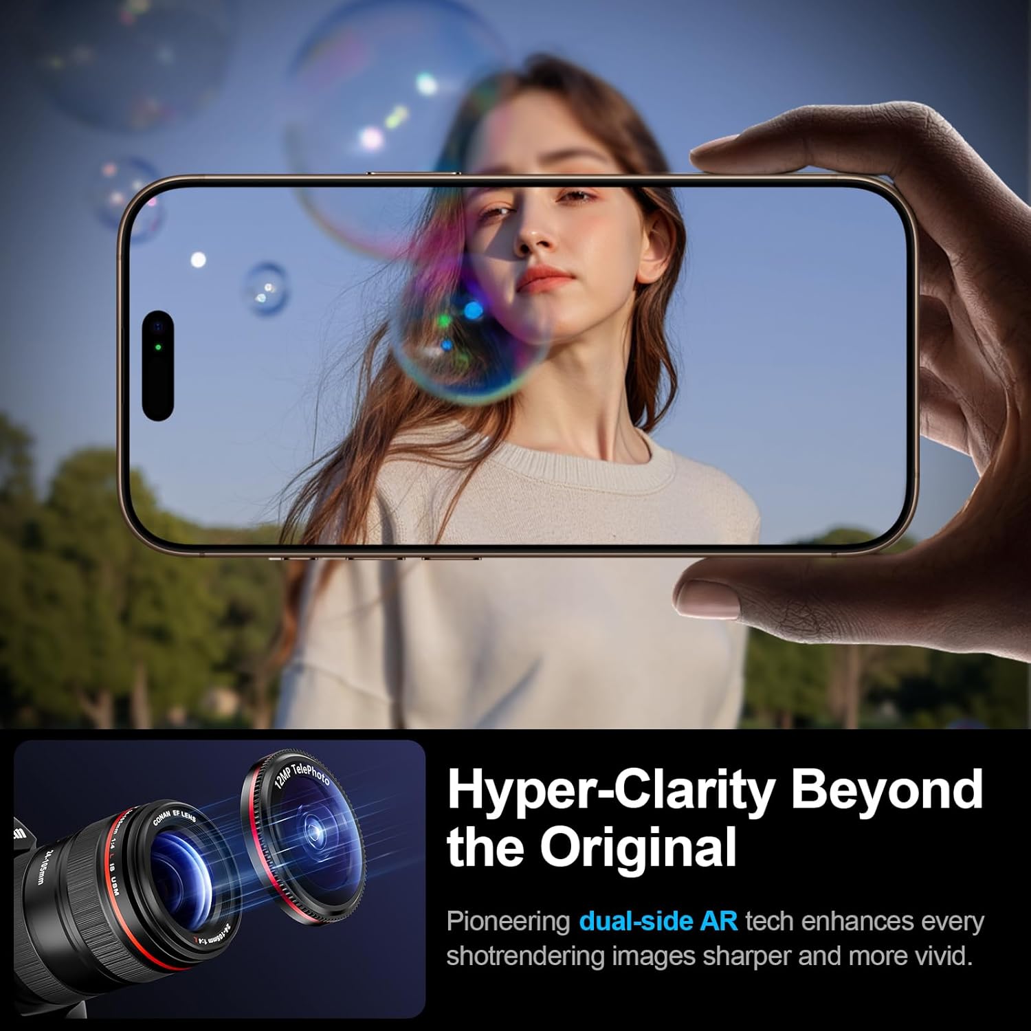 X-it 2-Pack Camera Lens Protector for iPhone 17/16/15/14 Pro Max&17/16/15/14 Pro, [Shatterproof & Impact Resistant] 9H High-Alumina Tempered Glass, Anti-Scratch, Dustproof, Strong Adsorption, Case Friendly, Ultra HD Clear