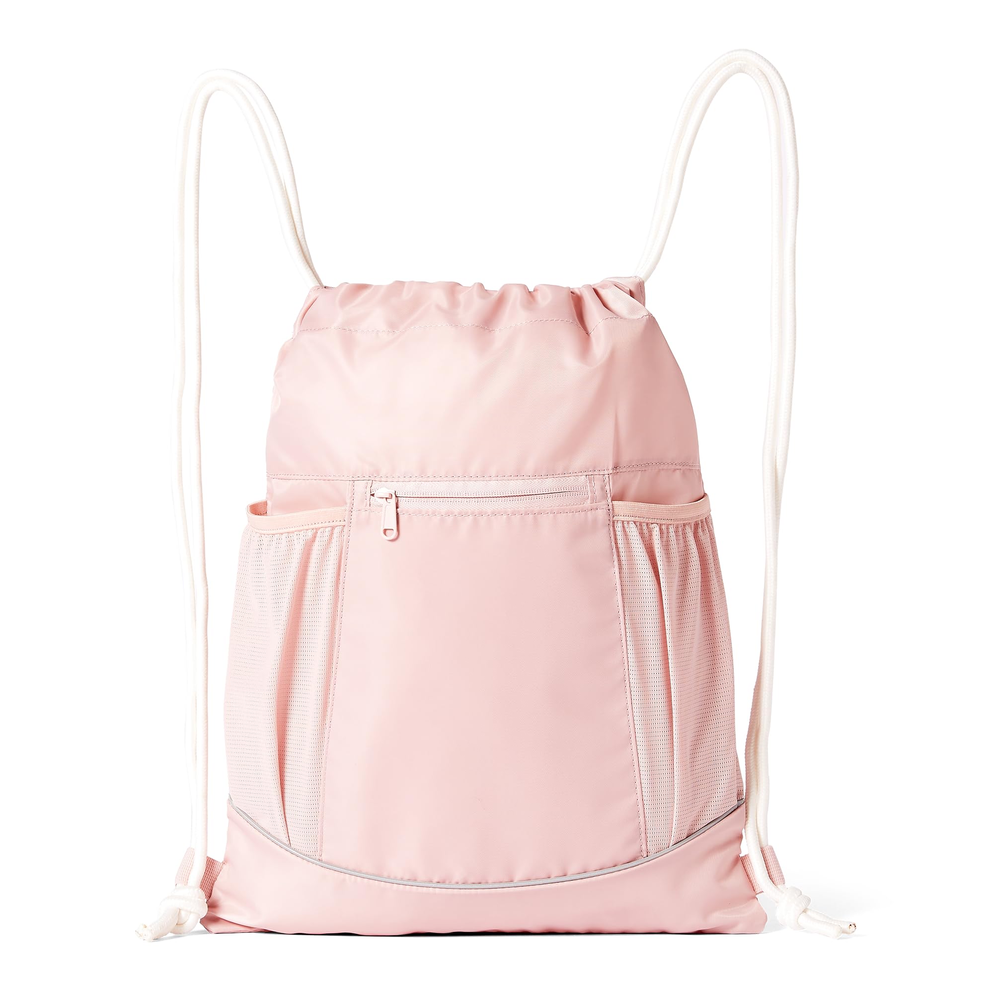 Amazon Basics Sportbeutel mit Kordelzug Sportrucksack, Rosa