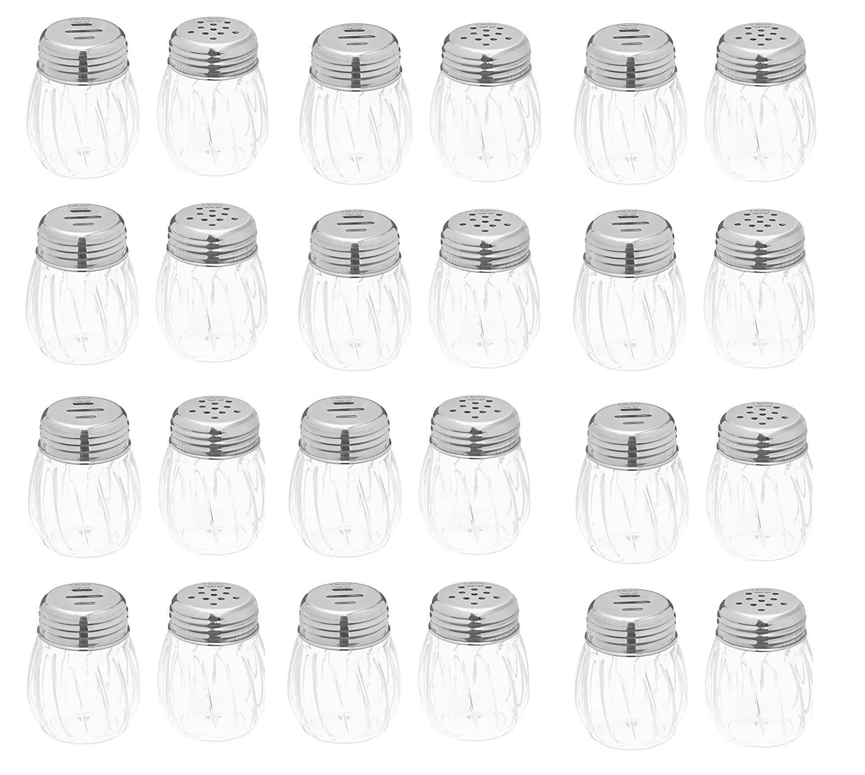 Dynore Dhol Shape Chilli Oregano Flakes Shaker Set of 12 for Kitchen and Dining Table