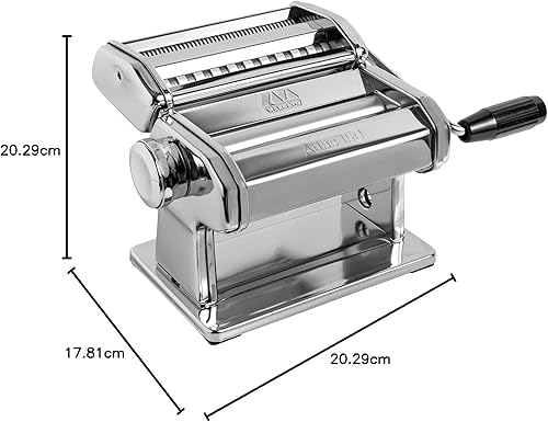 Miniatura 10 de MARCATO Máquina eléctrica para pasta Atlasmotor 110V Made in Italy, acero cromado. El juego incluye Atlas 150, manivela, abrazadera, motor