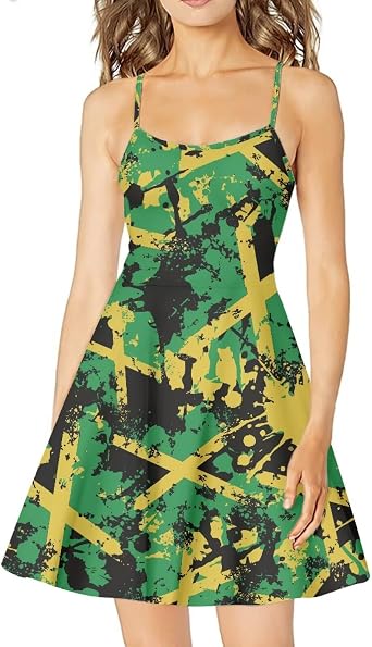Womens Sexy Halter A-Line Dress Summer High Waisted Sundresses XS - 5XL