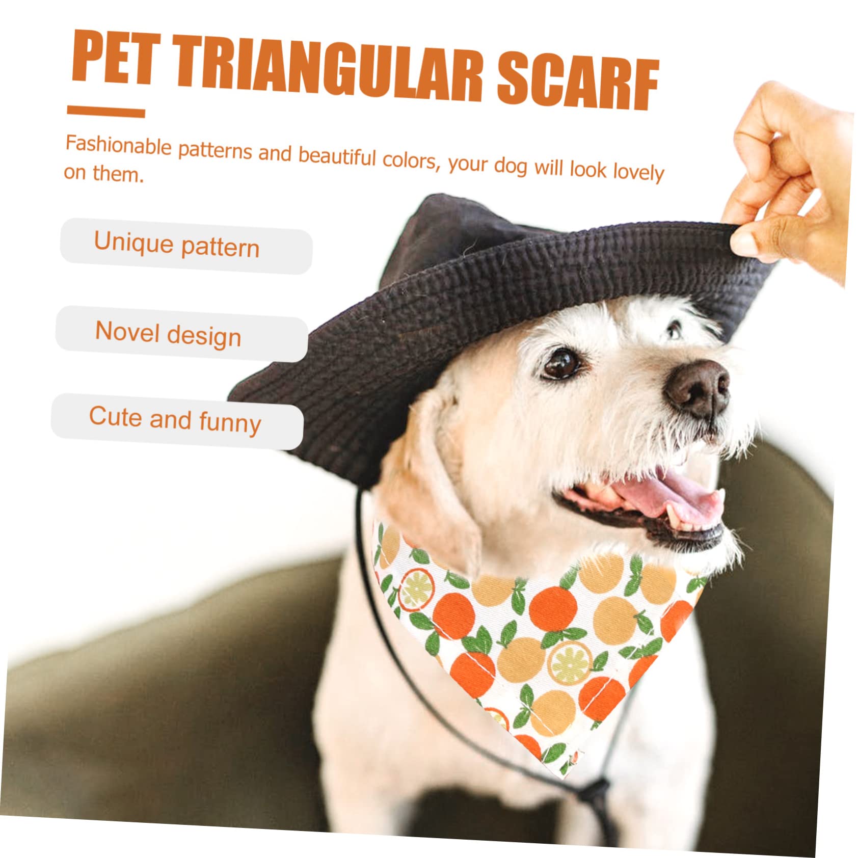 FOMIYES 12piezas Bufandas para Mascotas Coloridas Bandanas para Perros y Gatos Accesorios Resistentes y para Fiestas y Fotografías