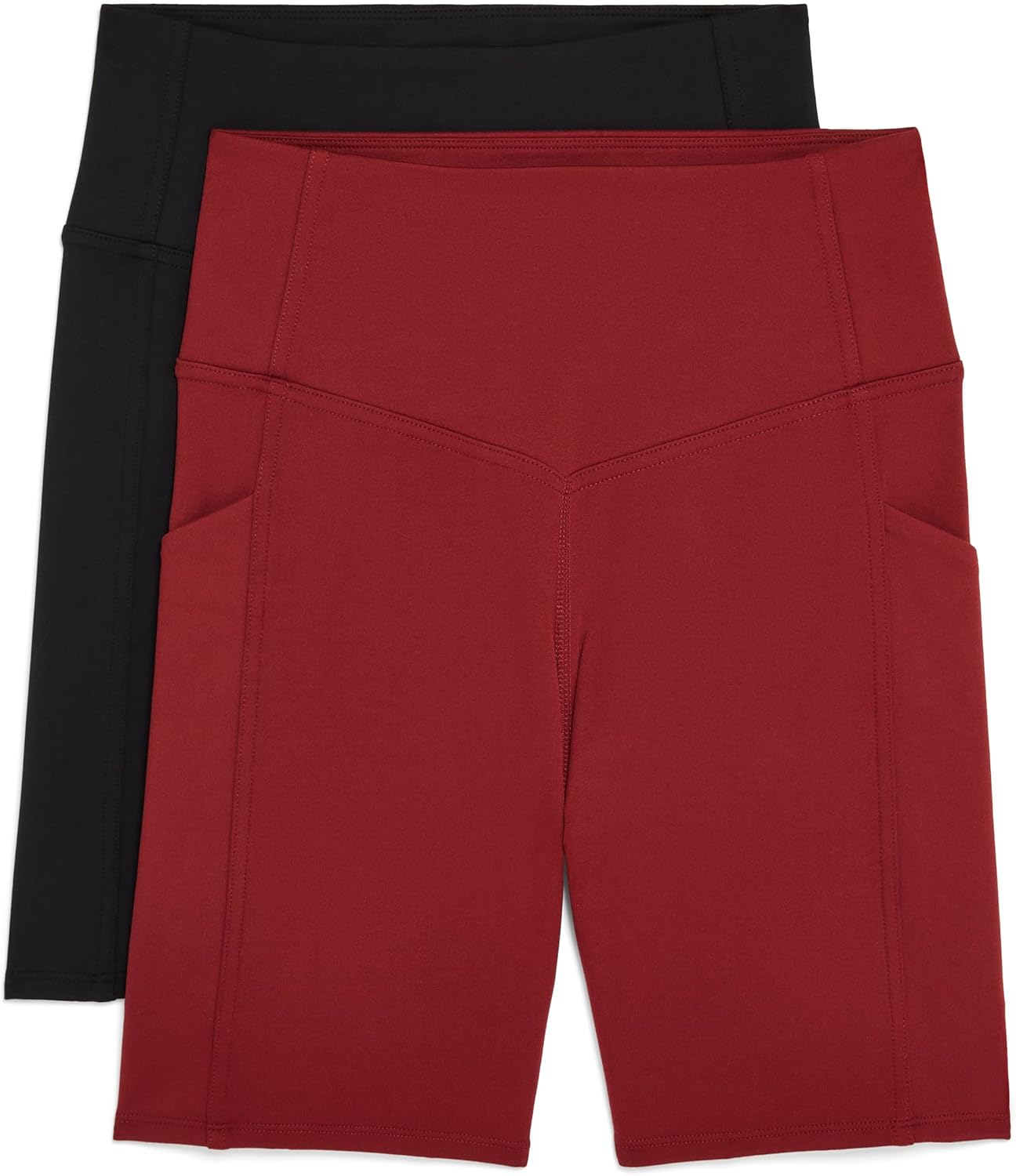 Danskin Womens 2 Pack Crosstrain 7" Bike Shorts