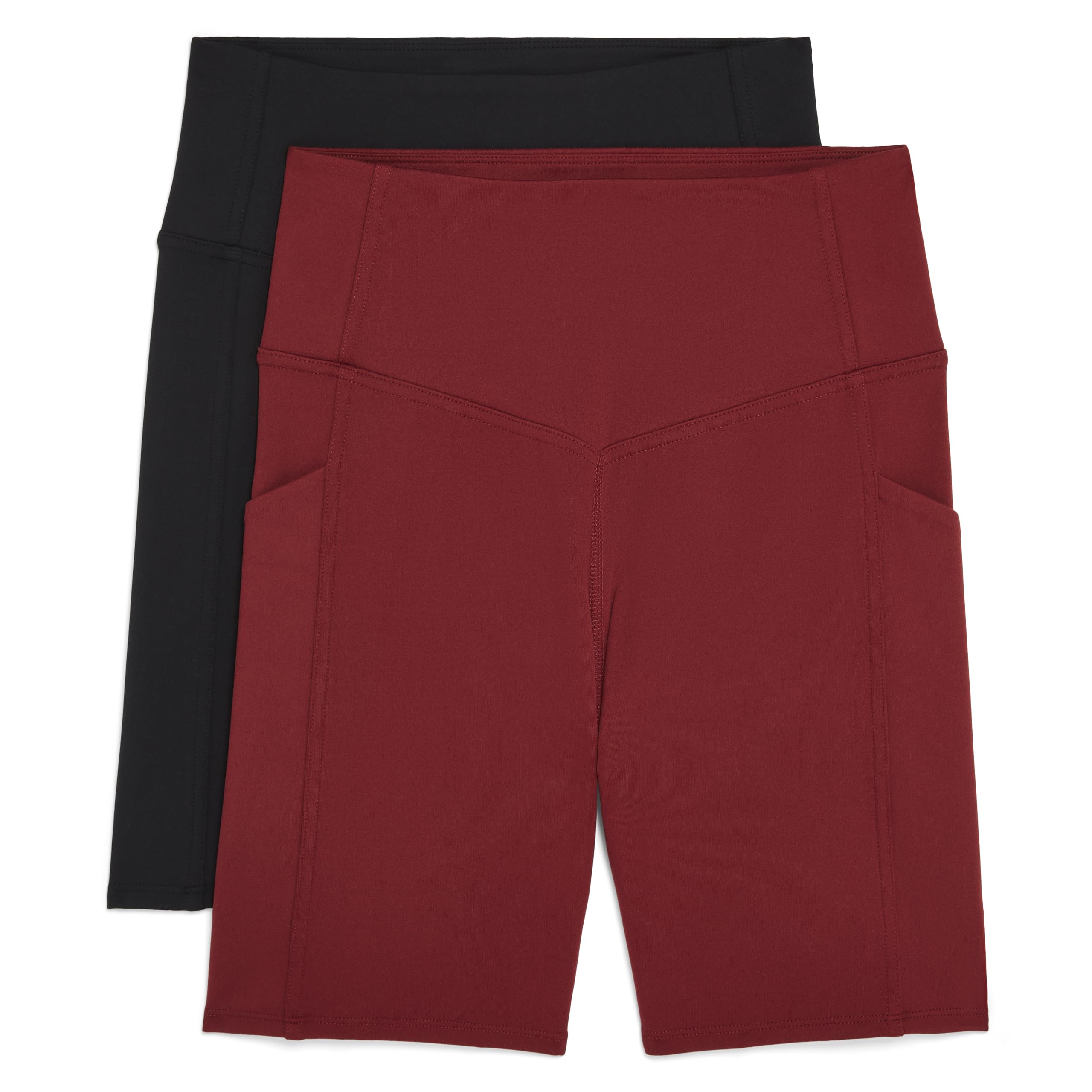 Danskin Womens 2 Pack Crosstrain 7" Bike ShortsYoga Shorts