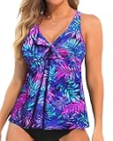Women's Flowy Tankini Top - Modest Swim Top with Loose Fit, No Bottom