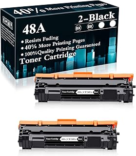 2 Pack 48A | CF248A Black Compatible Toner Cartridge Replacement for HP Laserjet Pro M15a M15w MFP M28a MFP M28w MFP M29w MFP M30w MFP M31w Printer,Sold by TopInk