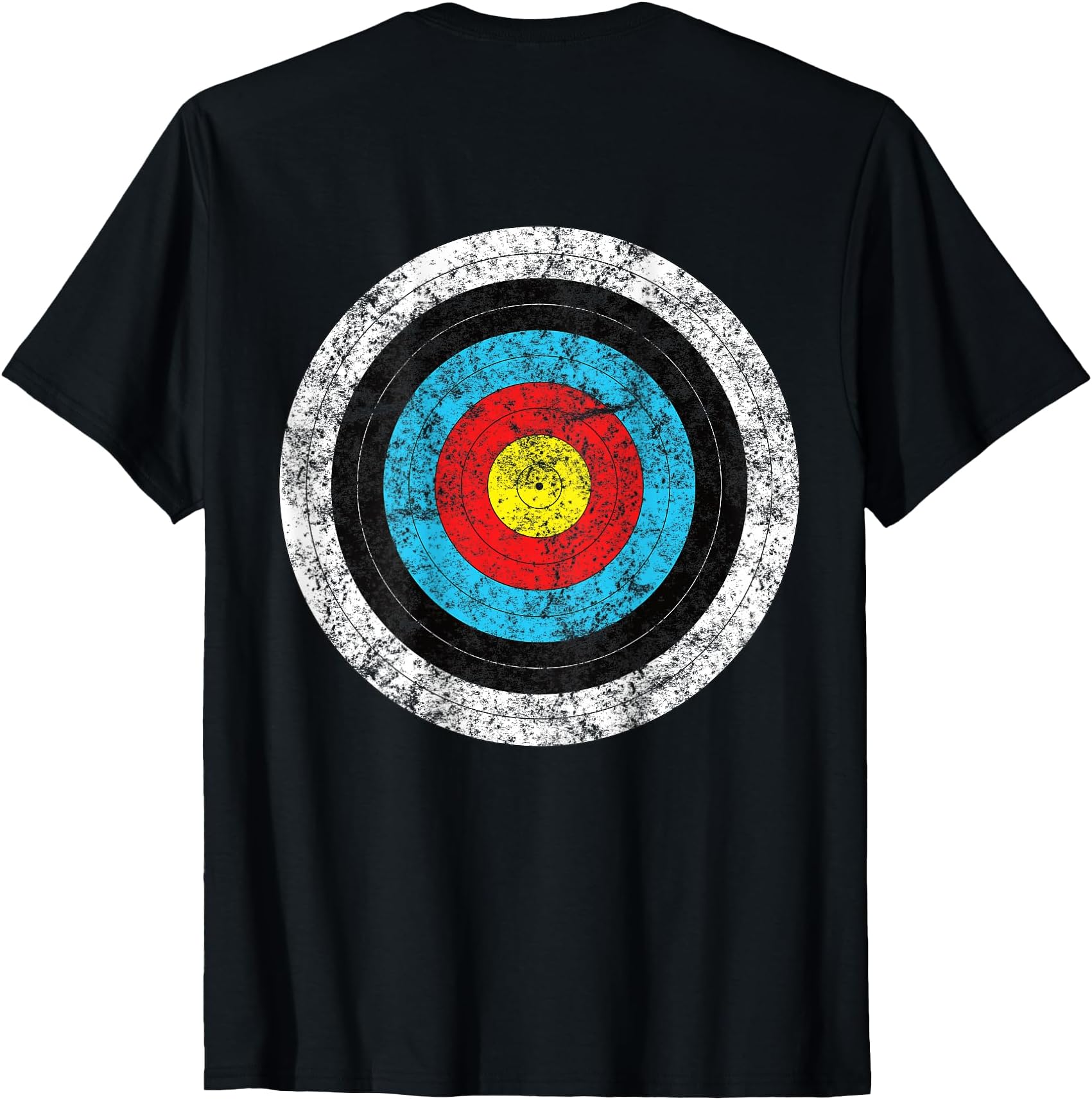 (Print on Back) Funny Retro Archery Target Hunter T-Shirt