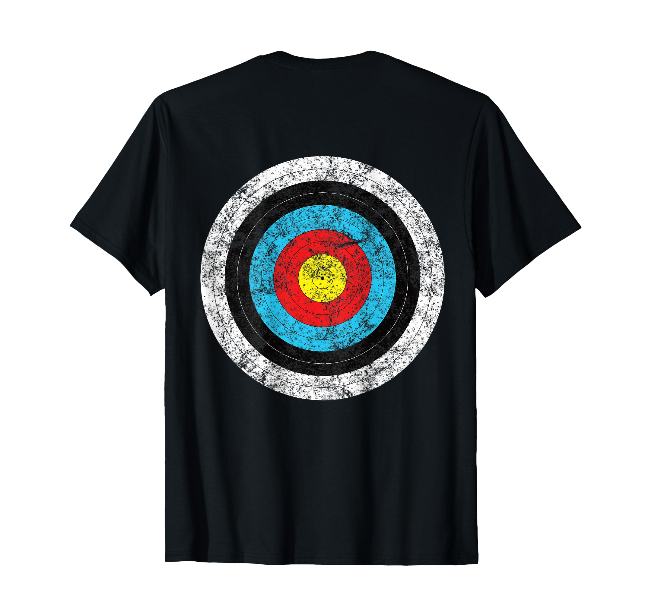 - (Print on Back) Funny Retro Archery Target Hunter T-Shirt