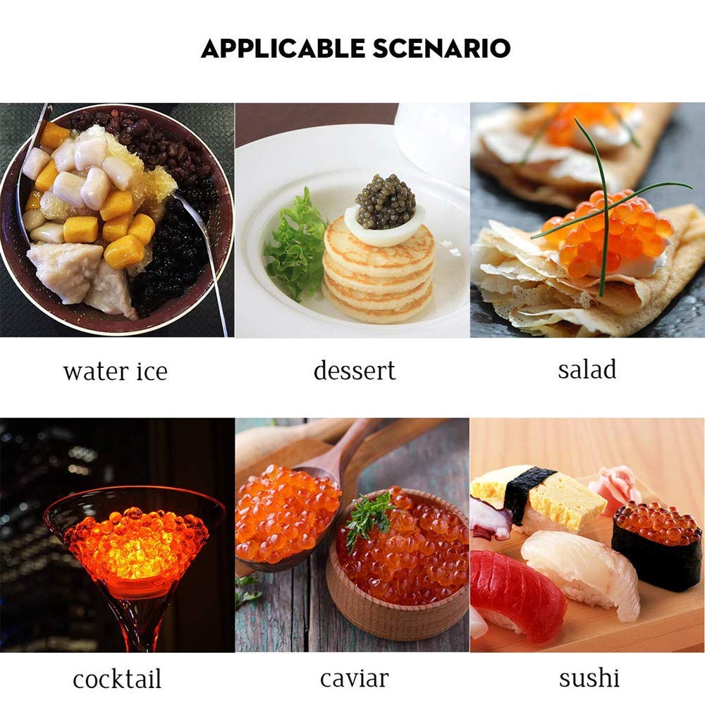 Máquina Para Hacer Caviar De 96 Agujeros, Gotero De Esferificación, Kit De Gastronomía Molecular, Dispensador De Salsa De Huevas, Herramientas Para Tamizar/Con Cuchara Y Jeringa