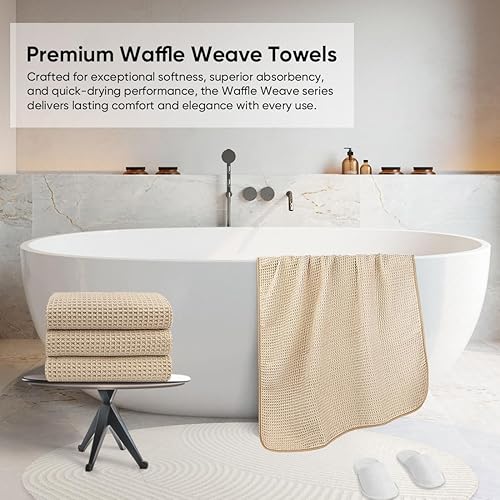 Miniatura 4 de HOMEXCEL Juego de 4 toallas de baño de microfibra de alta calidad, ultra suaves, ligeras, altamente absorbentes y de secado rápido, para baño,