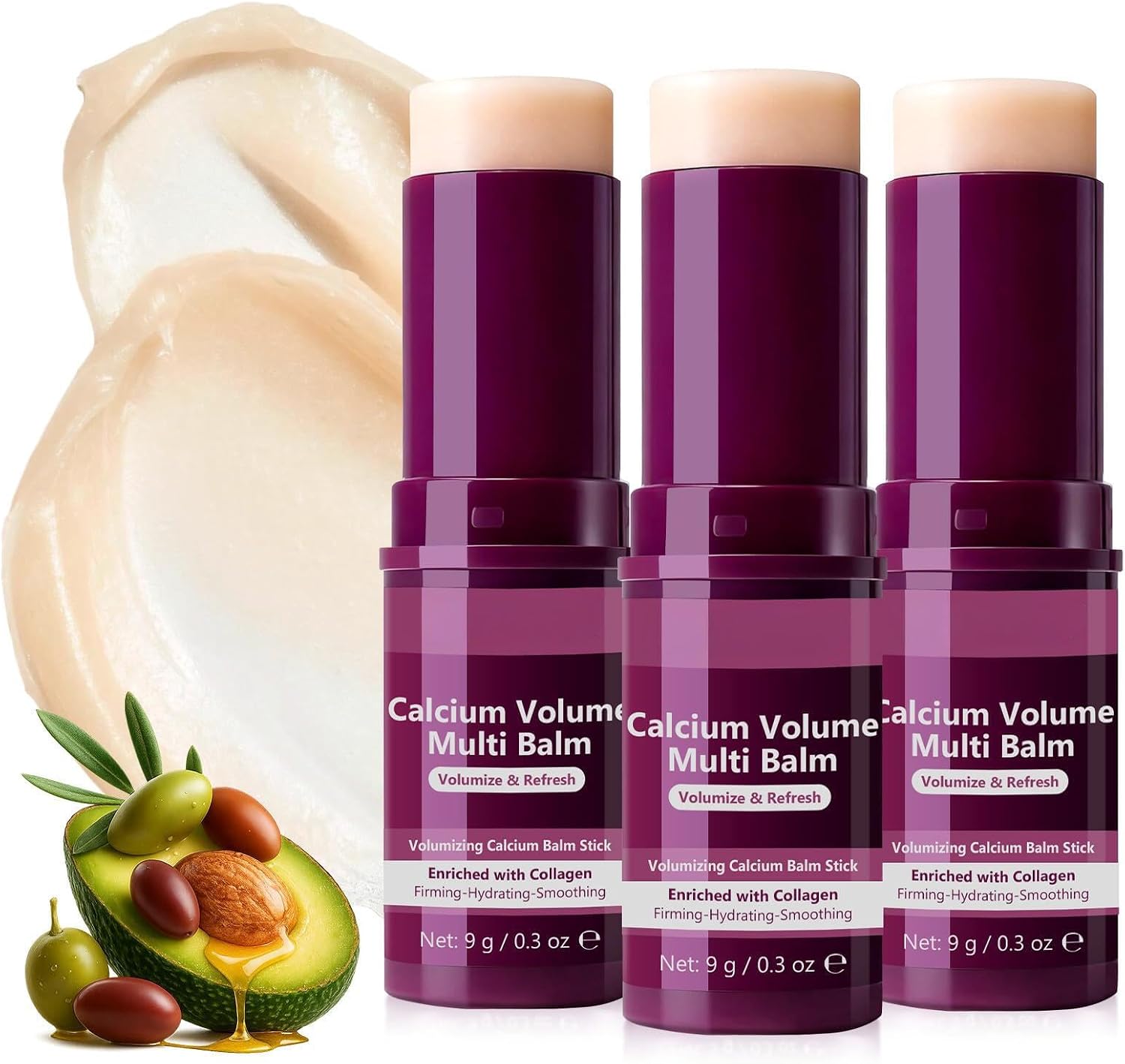 Calcium Volume Multi Balsam, Koreański żel nawilżający z kolagenem, Calcium Multi Balsam przeciwstarzeniowy, przeciw zmarszczkom, zmarszczki, nadający się na oczy, twarz, szyję (3)