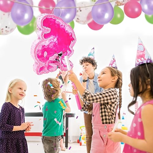 Miniatura 428 de WERNNSAI - Piñata de sirena plegable, piñata de cumpleaños con flecos que incluye cuerda para jalar, venda y bate. Decoraciones