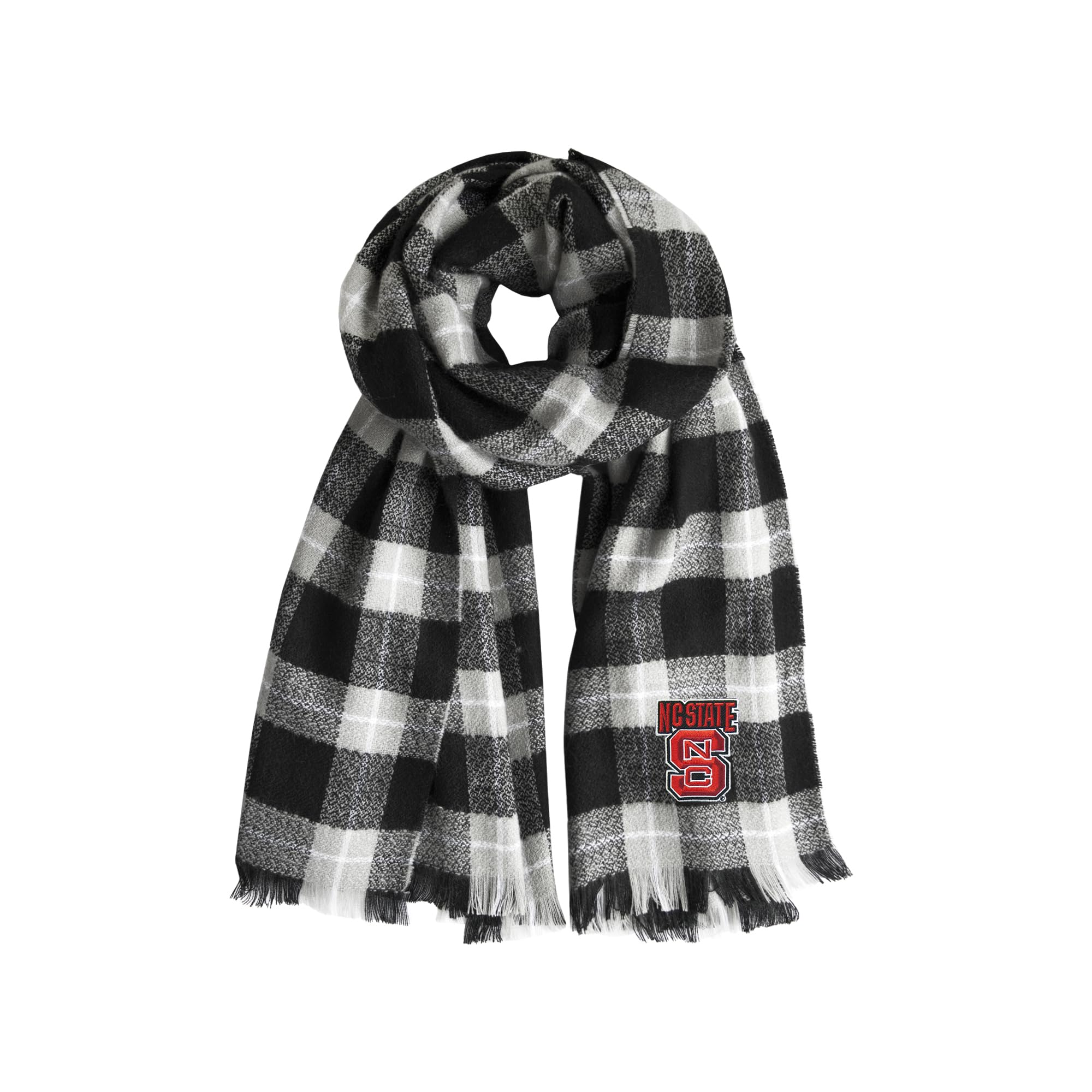 Littlearth North Carolina State Wolfpack NCAA Plaid Blanket Scarf